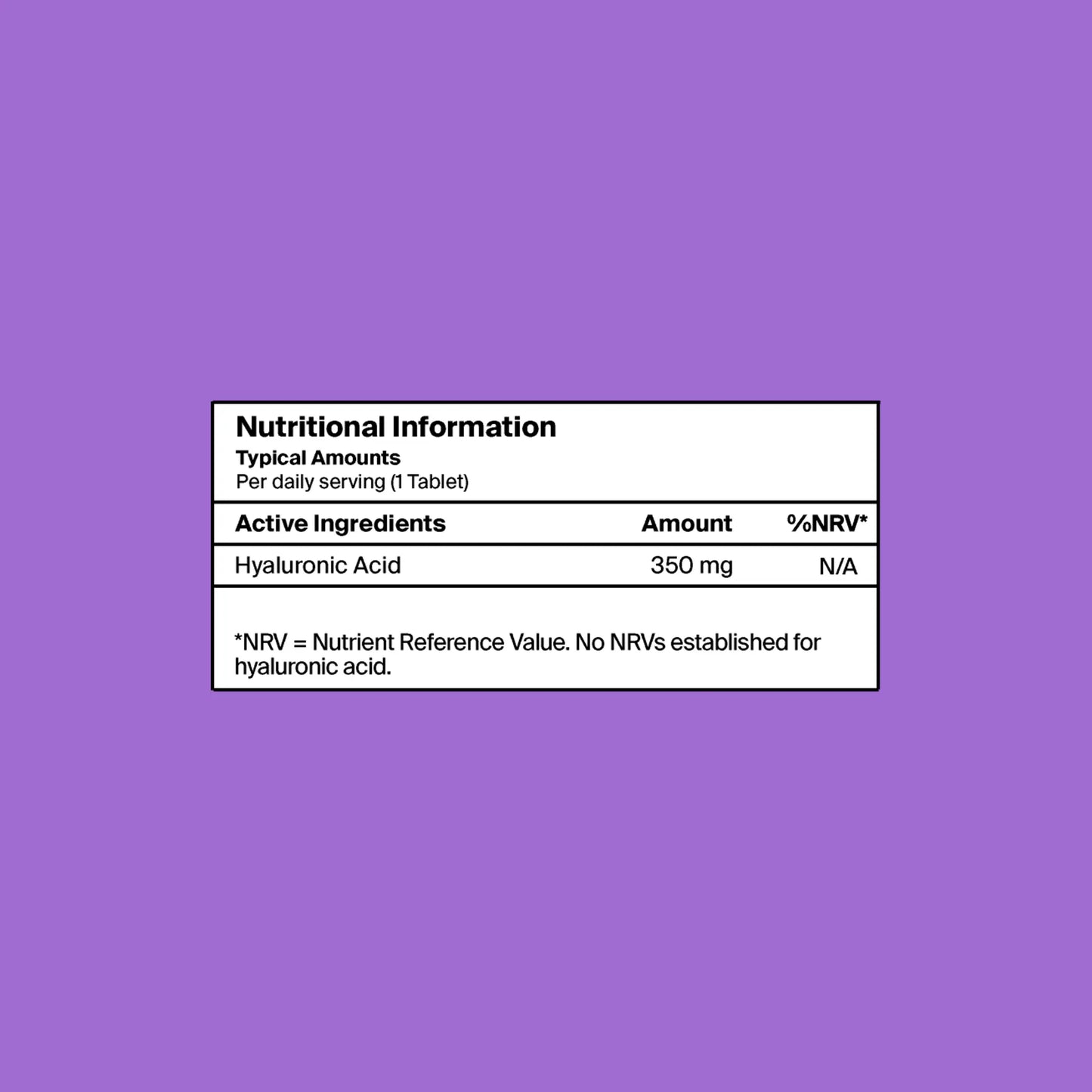 Equilibrium Nutritional Information