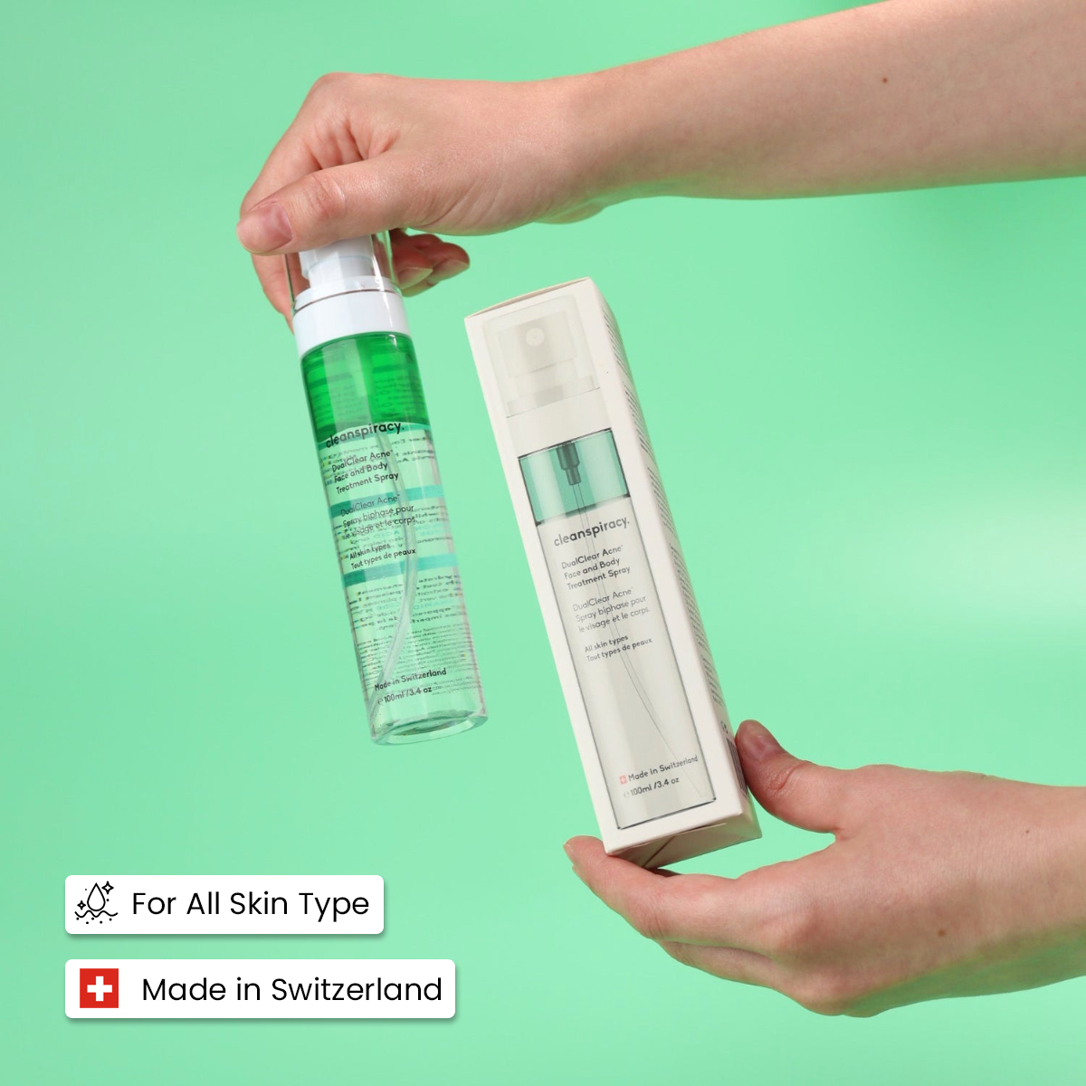 Dual-Clear Acne - Body & Face Treatment Mist